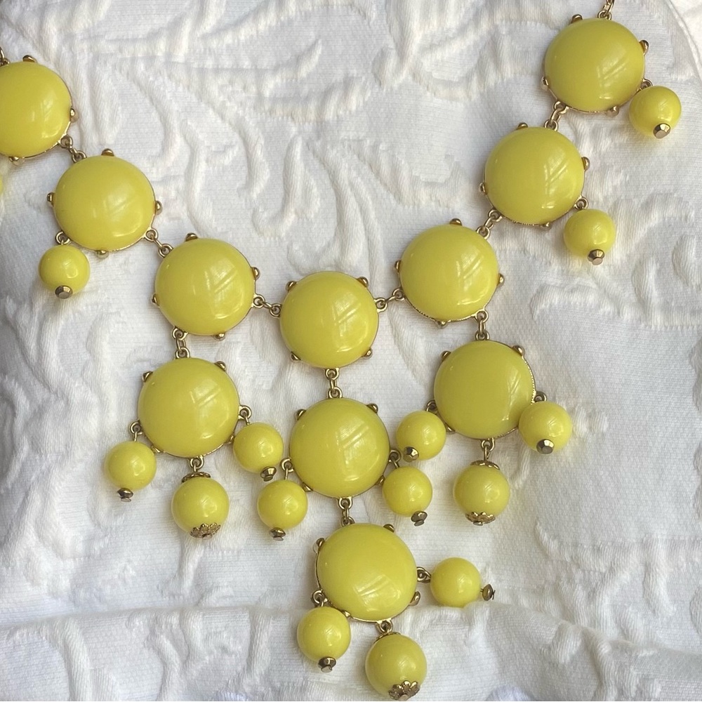 Gold & Yellow Disk Necklace